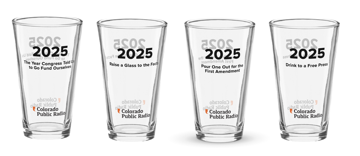 CPR 2025 Pint Glass Set (4) – Colorado Public Radio Shop