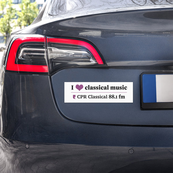 I Love Classical Music Car magnet