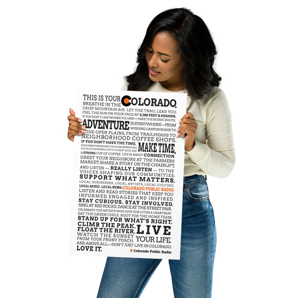"This Is Your Colorado" Print/Poster
