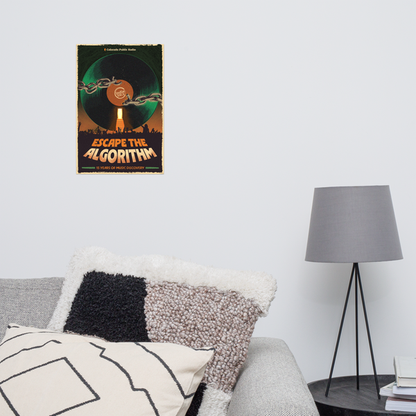 Escape the Algorithm Anniversary Poster