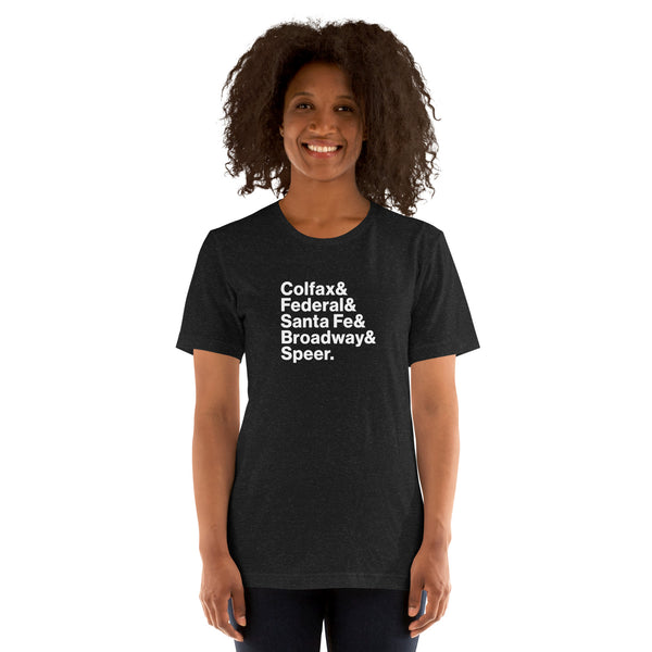 Denver Streets Unisex t-shirt (2 colors)