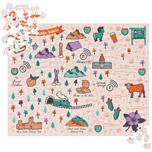CPR Illustrated Map Jigsaw Puzzle